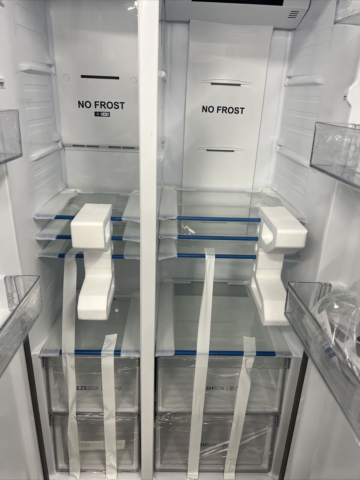 Haier HSR3918ENPG American Freestanding FridgeFreezer Refrigerator